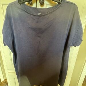 J. Jill Luxe Supima Navy Tee